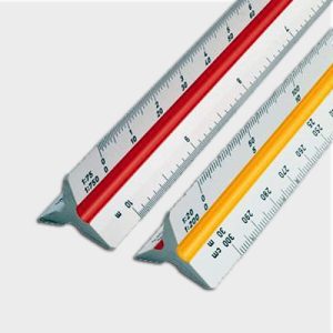 Dreikant-Maßstab Vermessung. rotring
