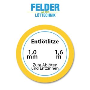 Entlötlitze FELDER. 1.0mm. Kupferlitze. 1.60m Spule