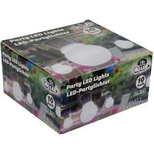 Lichterkette 10 LED Kugeln 6m warmweiß