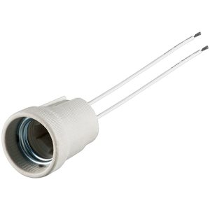 E27-Fassung mit Keramikgehäuse. inkl. 15cm Kabel