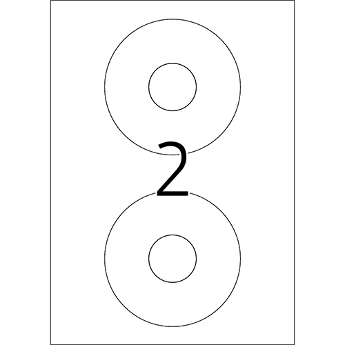 CD-Labels. Standard. 200 Stück