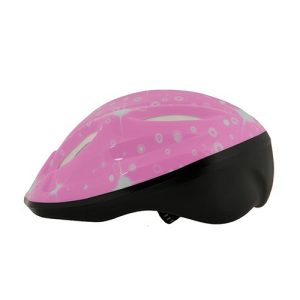 Fahrradhelm. Größe S. Rosa-Sterne