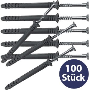 100er-Set Schlagdübel Nageldübel 10x80mm