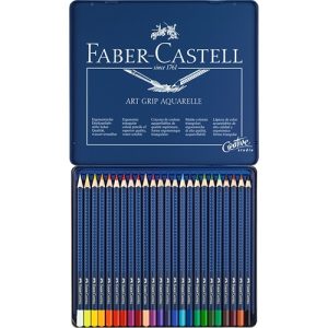 Faber-Castell Aquarellstifte Art Grip. 24er Set im Metalletui