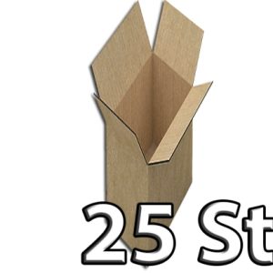 Wellpappfaltkarton 175x175x330 braun – 25 Stück