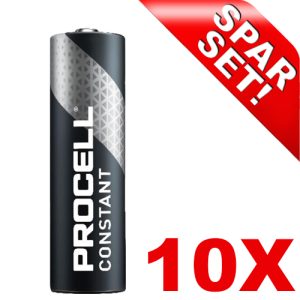 Mignon-Batterien AA. 10er-Pack PROCELL Constant