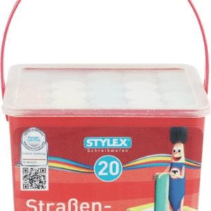 Straßenmalkreide. 20er Eimer