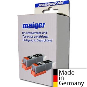 Maiger.de Premium-Patronen 2x schwarz. ersetzen Canon PGI-550PGB