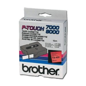 brother Schriftbandkassette TX-451. 24 mm x 15 m. laminiert