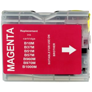 Druckerpatrone kompatibel zu Brother LC-970 / LC-1000. Magenta