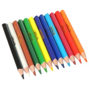 Ergonomische Dreikant-Buntstifte. 12er-Pack