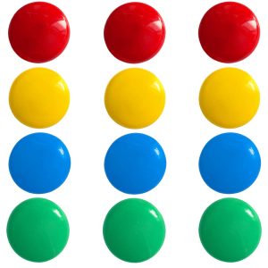 12 Magnete leuchtende Farben 22mm