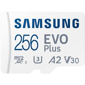 256 GB Samsung EVO Plus MicroSDXC Speicherkarte mit Adapter. 130MB/s