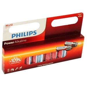 12 Stück AA / Mignon Alkaline-Batterien. Philips