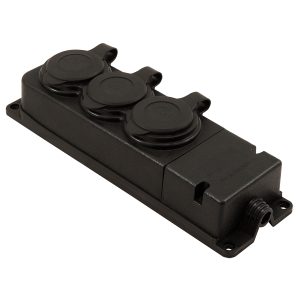 Verteiler-Steckdosenleiste 3fach. IP44