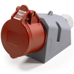 CEE-Kupplung Wandmontage IP44. 415V. 16A. 5-polig