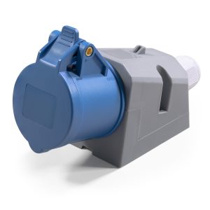 CEE-Kupplung Wandmontage IP44. 250V. 16A. 3-polig