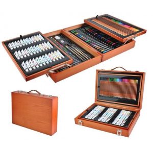 Malset 174-teilig. Artistic Set – im edlen Holzkoffer