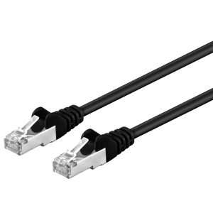 Patchkabel Cat5e. geschirmt. 50m. schwarz