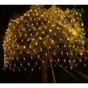 Lichterkette 160 LED Lichtervorhang warmweiß. 200x260cm