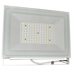 LED Fluter 200W. 18.000 Lumen kaltweißes Licht mit weißem Gehäuse
