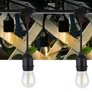 LED Lichterkette 10 Filament LED-Birnen 6.6m 230V