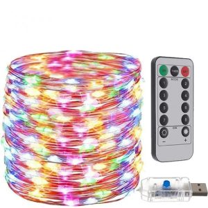 Lichterkette 300 Mikro-LED 30m Multicolor. USB Anschluss