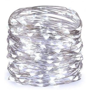 Lichterkette 300 Mikro-LED 30m kaltweiß. USB Anschluss