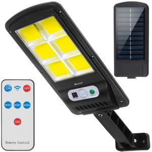 LED Solar-Wandleuchte 120 LED Bewegungsmelder + Fernbedienung