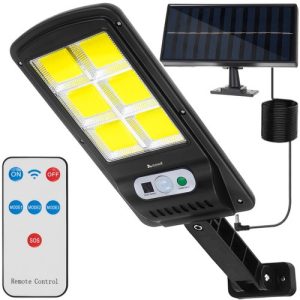 LED Solar-Wandleuchte 120 LED Bewegungsmelder + Fernbedienung