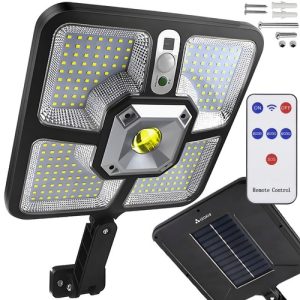 Solar XXL LED Wandleuchte mit Bewegungsmelder & Fernbedienung