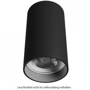 Decken-Aufbauleuchte Chloe. 55x100mm. schwarz