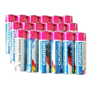 18 St. AA / Mignon Alkaline-Batterien. Grundig