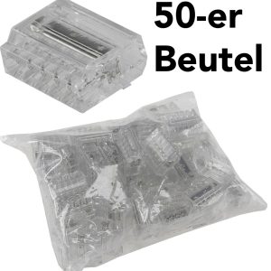 Steckbare Dosenklemmen. 50er Pack 1-polig. 5 Klemmstellen. 1-2.5mm²