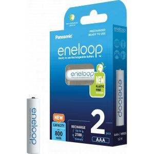 2 Stück AAA-Akkus. 800mAH Panasonic eneloop