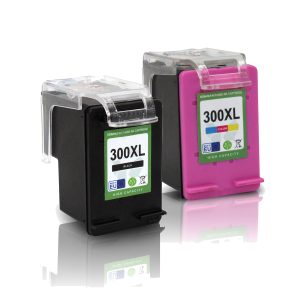 2 XL-Patronen mit Füllstandsanzeige alternativ zu HP 300 / 300XL
