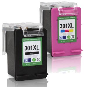 2 XL-Patronen mit Füllstandsanzeige alternativ zu HP 301 / 301XL
