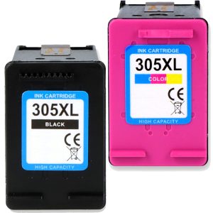 2 XL-Patronen mit Füllstandsanzeige alternativ zu HP 305 / 305XL