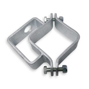Schelle 100 mm – einfach, mit Riegelhalter Schelle 100 mm – einfach, mit Riegelhalter