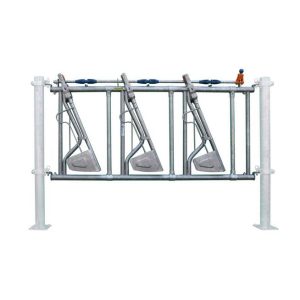 Sicherheits-Selbstfangfressgitter 3 Plätze auf 2,1 m Sicherheits-Selbstfangfressgitter 3 Plätze auf 2,1 m