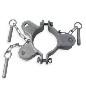 Schelle Ø 102 mm – dreifach, 90° Schelle Ø 102 mm – dreifach, 90°