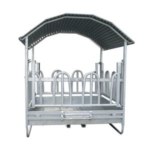 PROFI-Viereckraufe mit Palisadenfressgitter 2 x 2 Meter PROFI-Viereckraufe mit Palisadenfressgitter 2 x 2 Meter