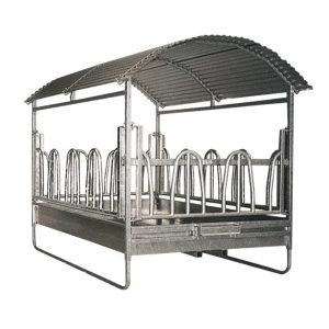 PROFI-Großballenraufe mit Palisadenfressgittern 2 x 3 m PROFI-Großballenraufe mit Palisadenfressgittern 2 x 3 m