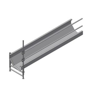 Futtertrog mit Nackenrohr für Schafe (Anbauelement)