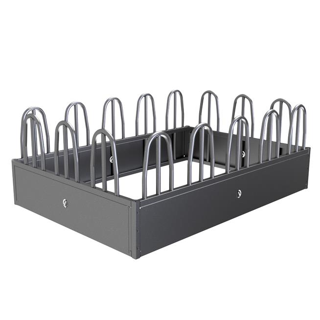Quaderballenraufe mit Palisadenfressgitter