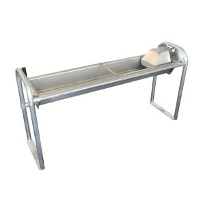 Flach-Schwenktrog Suevia Mod. 8574 / 250 cm Bodenbefestigung VA Flach-Schwenktrog Suevia Mod. 8574 / 250 cm Bodenbefestigung VA