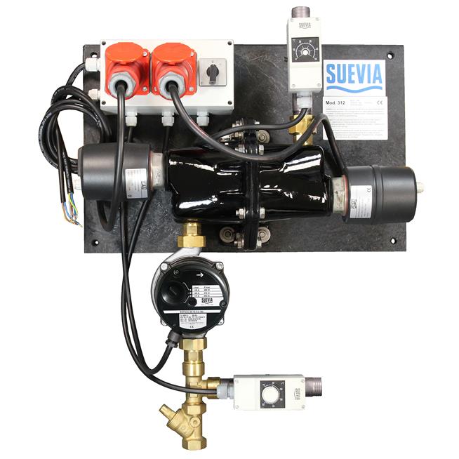 Heizgerät Suevia Mod. 312, 6 kW, 400 V, mit Rücklauftemperatur-Steuerung