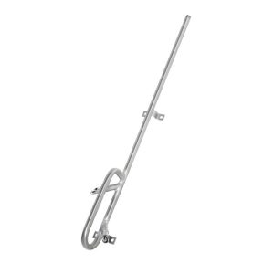 Edelstahlrohr für Wandbefestigung 1 Abgang – 100 cm Edelstahlrohr für Wandbefestigung 1 Abgang – 100 cm