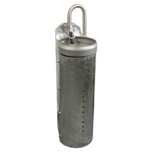 Tränkebecken Suevia – Mod. 1230 – VA 3/4" – Stahlständer 80cm integriert Tränkebecken Suevia – Mod. 1230 – VA 3/4" – Stahlständer 80cm integriert