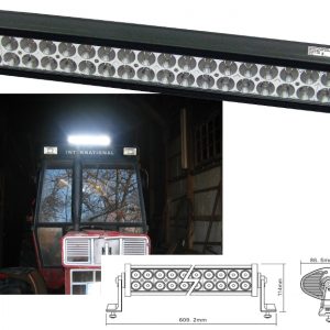 LED-Scheinwerfer. 40x3W LED 10-30 Volt. 7800 Lumen. schwarz